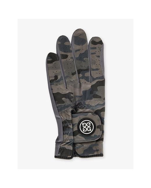 G/FORE Gray Signature Camouflage Leather Golf Glove for men