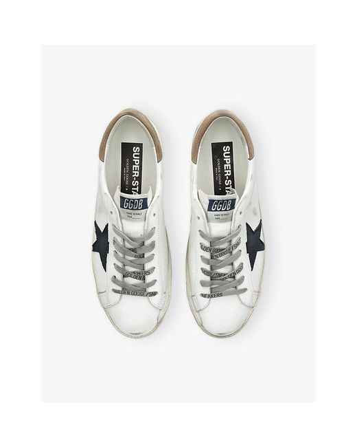 Golden Goose Deluxe Brand White Super Star 11657 Leather Trainers for men