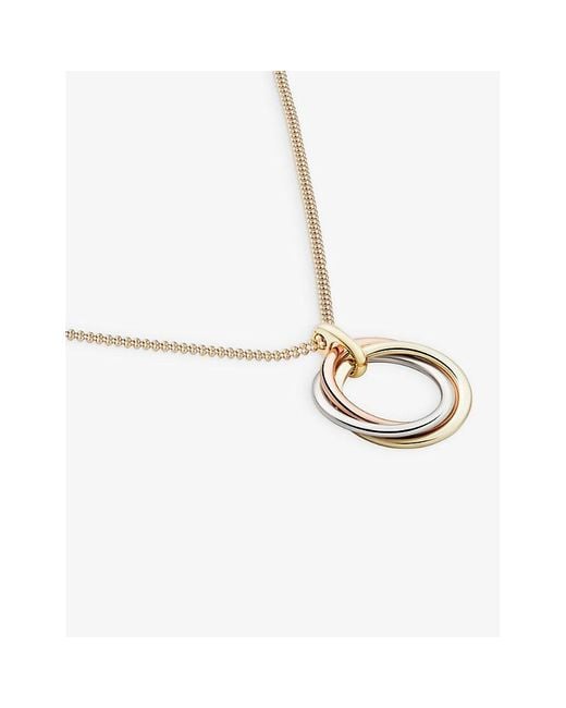 Cartier Metallic Trinity Medium 18Ct, Rose And- Pendant Necklace