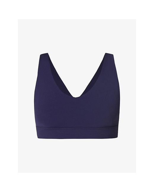 Sweaty Betty Blue Ultimate Studio Voop Performance Bra