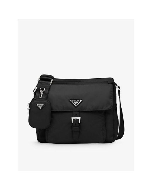 Prada Black Re-nylon Recycled-polyester Cross-body Bag