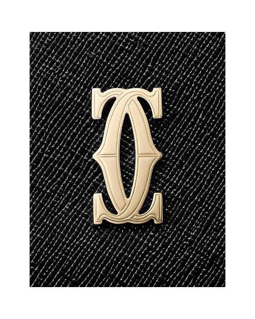 Cartier Black C De Mini Leather Wallet