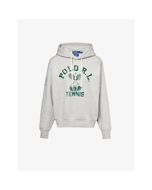 Polo Ralph Lauren Gray X Wimbledon Cotton-blend Hoody