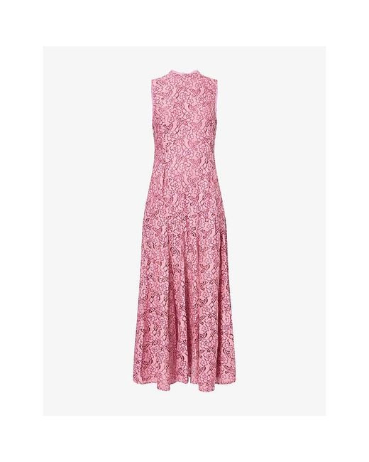Sister Jane Pink Lucie Lace Maxi Dress