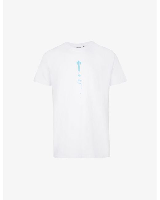 Trapstar White X Dave Art Of War Logo-print Cotton-jersey T-shirt for men
