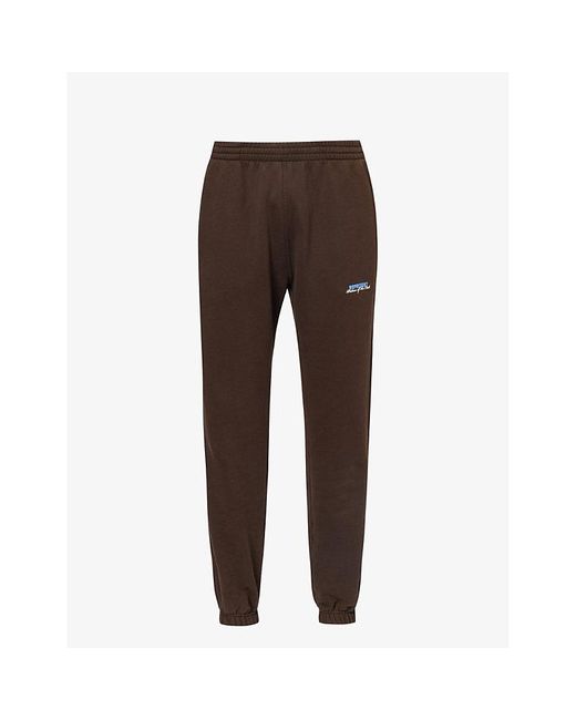 Represent Brown Patron Of The Club Brand-print Cotton-jersey jogging Bottoms X for men