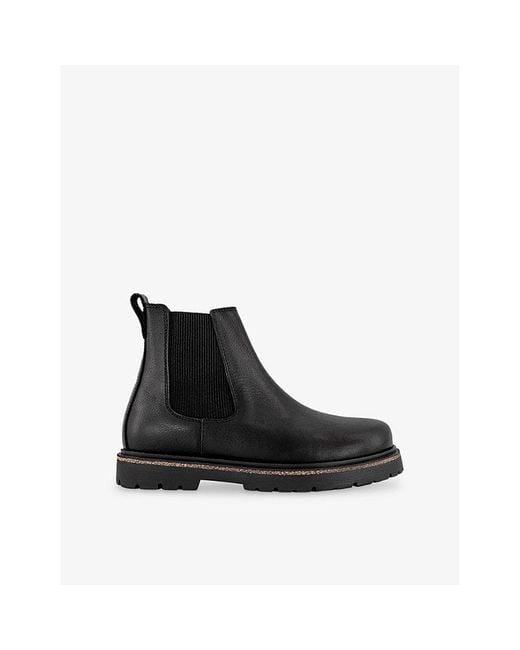 Birkenstock Black Highwood Leather Chelsea Boots