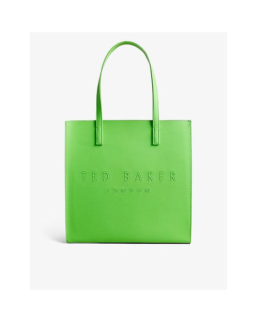 Ted Baker Green Icon Leather Tote Bag