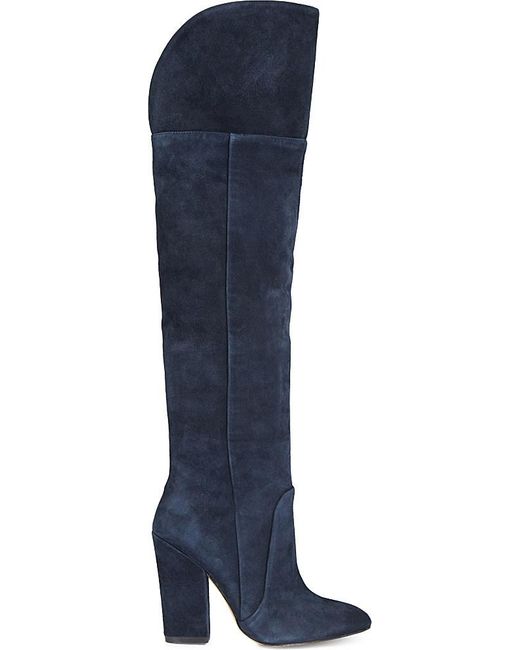 ALDO Blue Leissa Suede Knee-high Boots