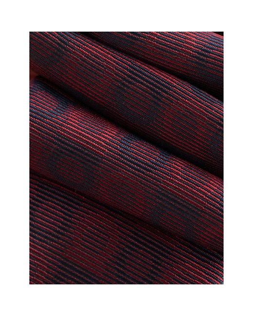 Ferragamo Purple Monogram-print Wide-blade Silk Tie for men