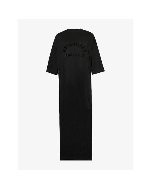 Fear Of God Logo-Print Cotton-Blend Maxi T-Shirt Dress in