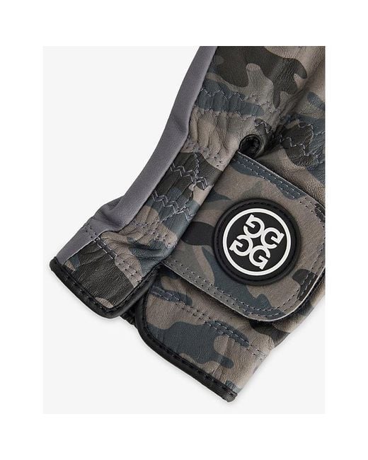 G/FORE Gray Signature Camouflage Leather Golf Glove for men