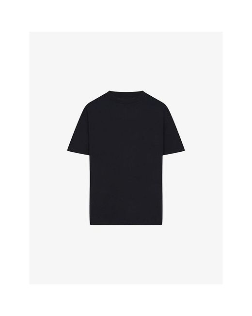 Skims Blue Crewneck Relaxed-Fit Heavyweight Cotton-Jersey T-Shirt for men