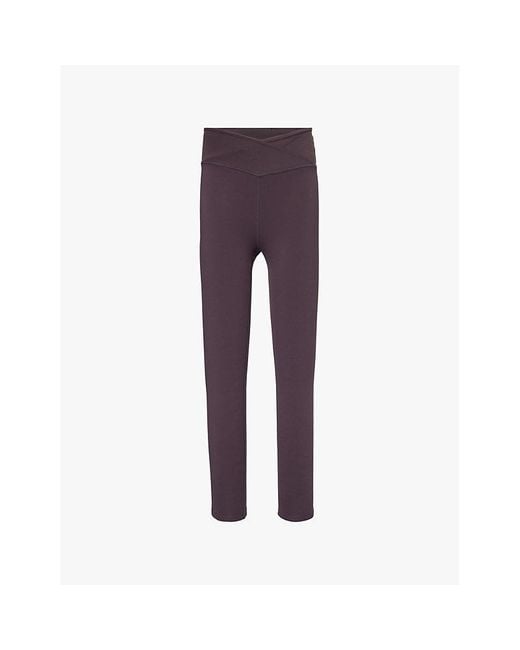 WE Are Tala Purple Dayflex High-Rise Slim-Fit Recycled-Nylon Blend Jersey Leggings