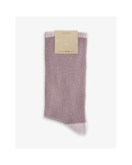 Falke Purple No.1 Cashmere Socks