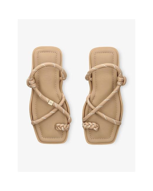 FLOWZE Natural Flò Square Woven Sandals