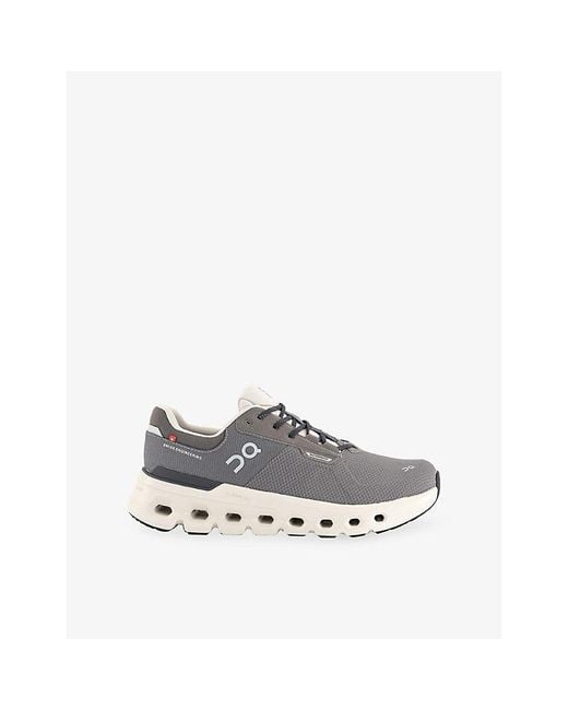 On Shoes White Cloudrunner 2 Mesh Trainers for men