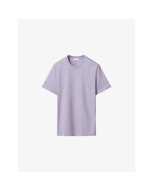 Eton of Sweden Purple Crewneck Cotton-Jersey T-Shirt for men