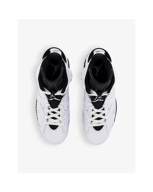 Nike Air 6 Retro Panelled Leather High top Trainers in White for Men Lyst UK