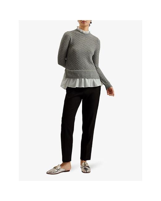 Ted baker ruffle jumper clearance
