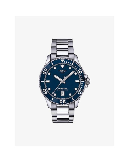 Tissot Blue T120.410.11.041.00 Seastar 1000 40Mm Stainless-Steel Quartz Watch for men