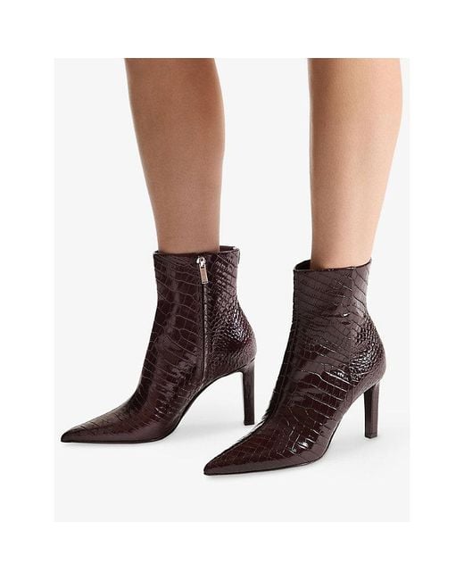 Jimmy Choo Brown Frankie Ab 85 Leather Ankle Boots