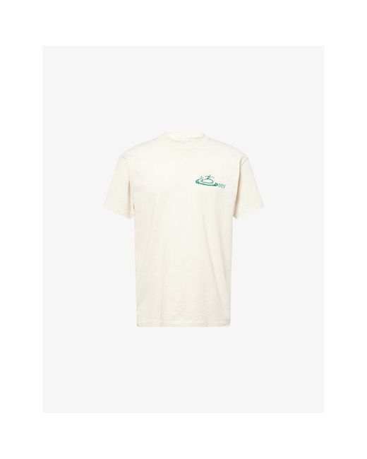 Obey White The Rhythm Short-Sleeves Cotton-Jersey T-Shirt for men