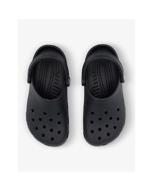 CROCSTM Black Classic Rubber Clogs