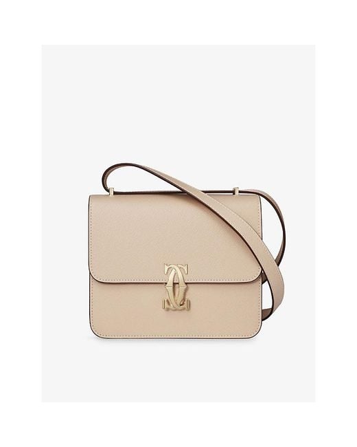 Cartier Natural C De Mini Leather Shoulder Bag