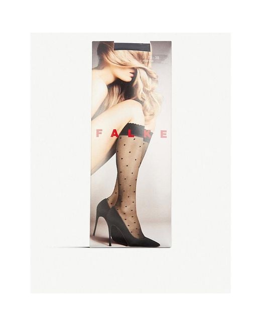 Falke Natural Polka Dot Knee-High Knitted Socks