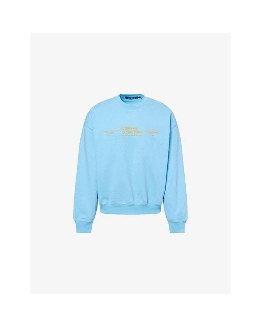 BBCICECREAM Blue Regatta Crewneck Cotton-Jersey Sweatshirt for men
