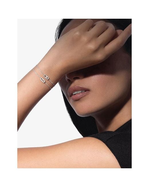 Messika White Cares 18Ct And 0.01Ct Diamond Bracelet