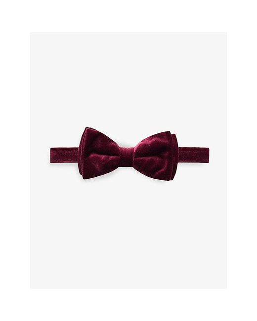 Eton of Sweden Purple Pre-Tied Velvet Bow Tie for men