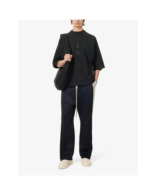 Fear Of God Blue Contrast-panel Relaxed-fit Woven jogging Bottoms for men