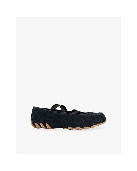 Adidas Blue Ghost Sprint Suede Ballet Flats