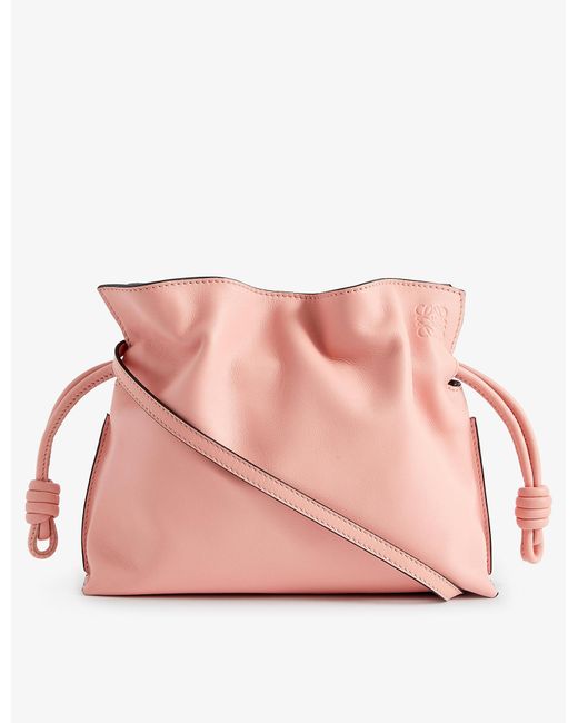 Loewe Pink Flamenco Mini Leather Clutch Bag for men