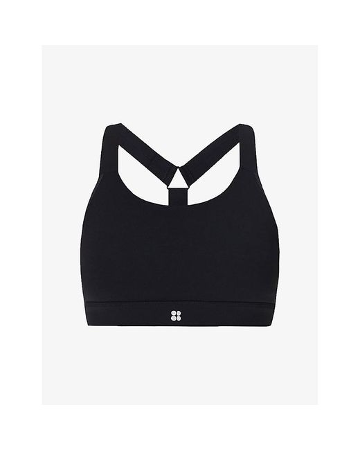 Sweaty Betty Black Power Medium Support Seam-Free Sports Bra