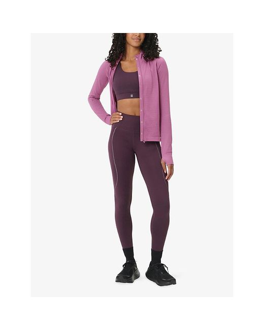 Sweaty Betty Purple Therma Boost Running Leggings