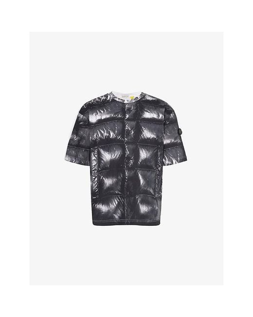 Moncler Genius Blue Moncler X A$Ap Rocky Printed Cotton-Jersey T-Shirt for men