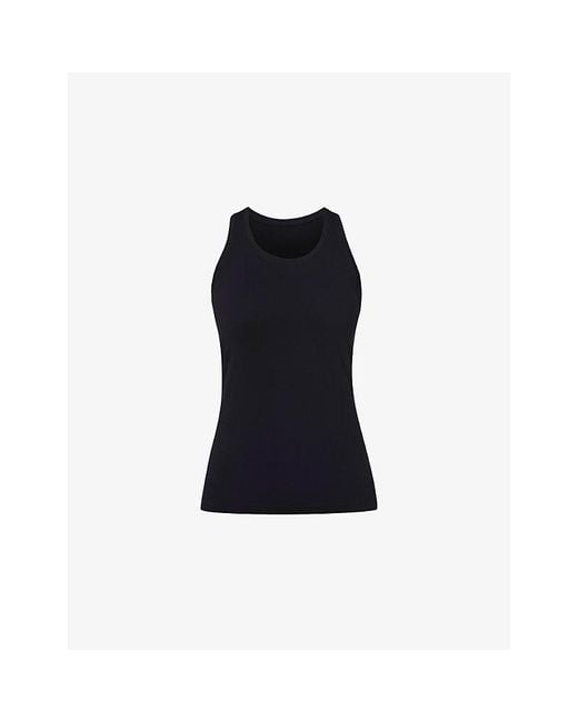 Sweaty Betty Blue Athlete Seamless Stretch-Woven Tank Top