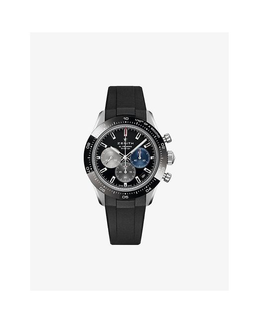 Zenith Black Unisex 03.3100.3600/21.r951 Chronomaster Sport Stainless-steel Automatic Watch