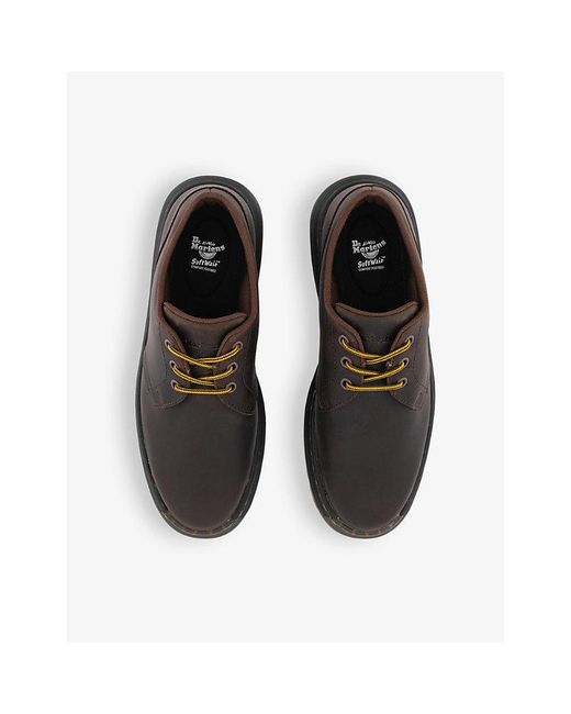 Dr. Martens Black Crewson Lace-up Low-top Leather Shoes for men