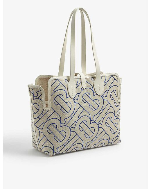 monogram canvas tote