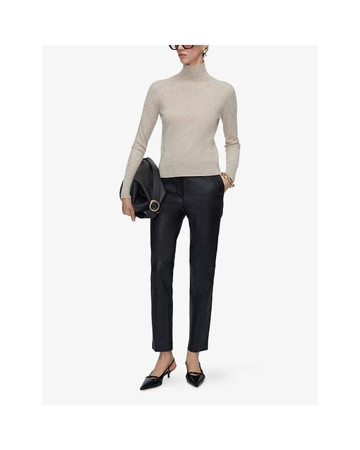 Joseph Natural Oxna Light Pure High-Neck Cashmere Jumper
