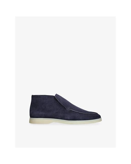 Aurélien Blue City Suede Loafers for men