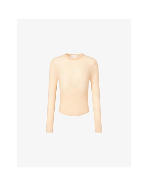 Citizens of Humanity White Alessia Rib-Knit Wool And Cashmere-Blend Jumper