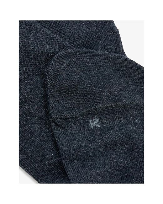Falke Blue Sensitive London Mesh-Panel Cotton-Blend Socks for men