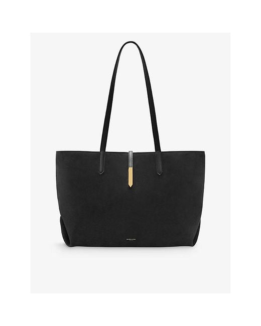 DeMellier London Black The Tokyo Grained-leather Tote Bag