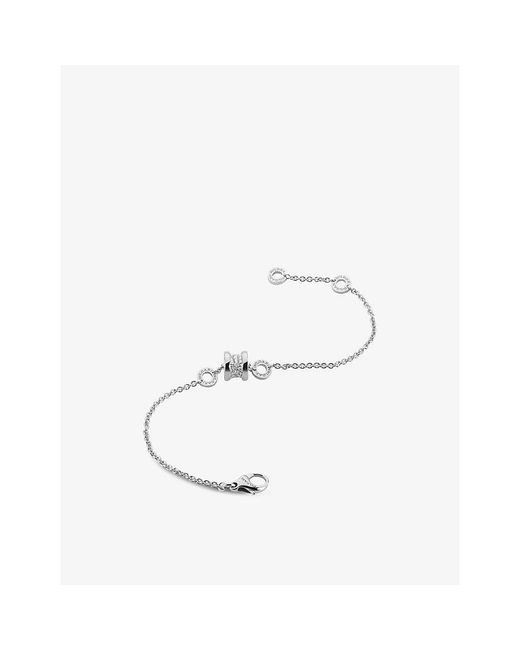 BVLGARI White B.Zero1 18Ct- And 0.31Ct Brilliant-Cut Diamond Bracelet