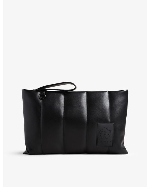Ted Baker Jader Oversized Fauxleather Clutch Bag in Black Lyst